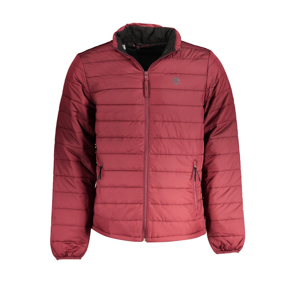 Red Polyester Jacket - GlamHub Luxury and Icon Brand Clothing