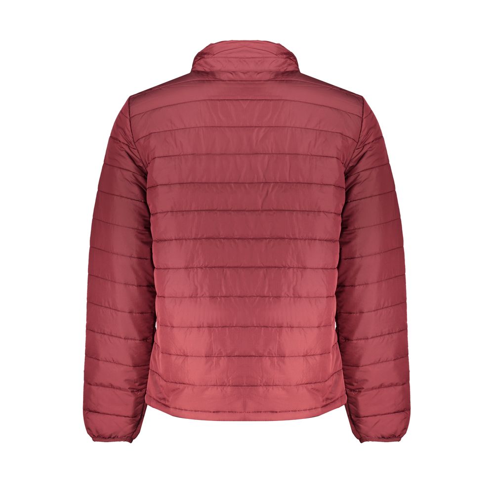 Red Polyester Jacket - GlamHub Luxury and Icon Brand Clothing