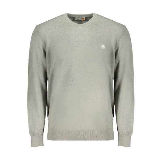 Gray Cotton Sweater - GlamHub Luxury and Icon Brand Clothing