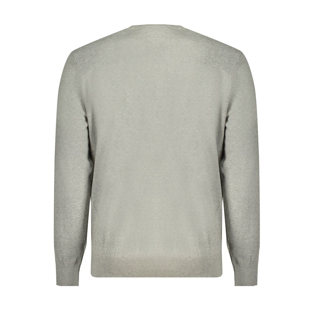 Gray Cotton Sweater - GlamHub Luxury and Icon Brand Clothing