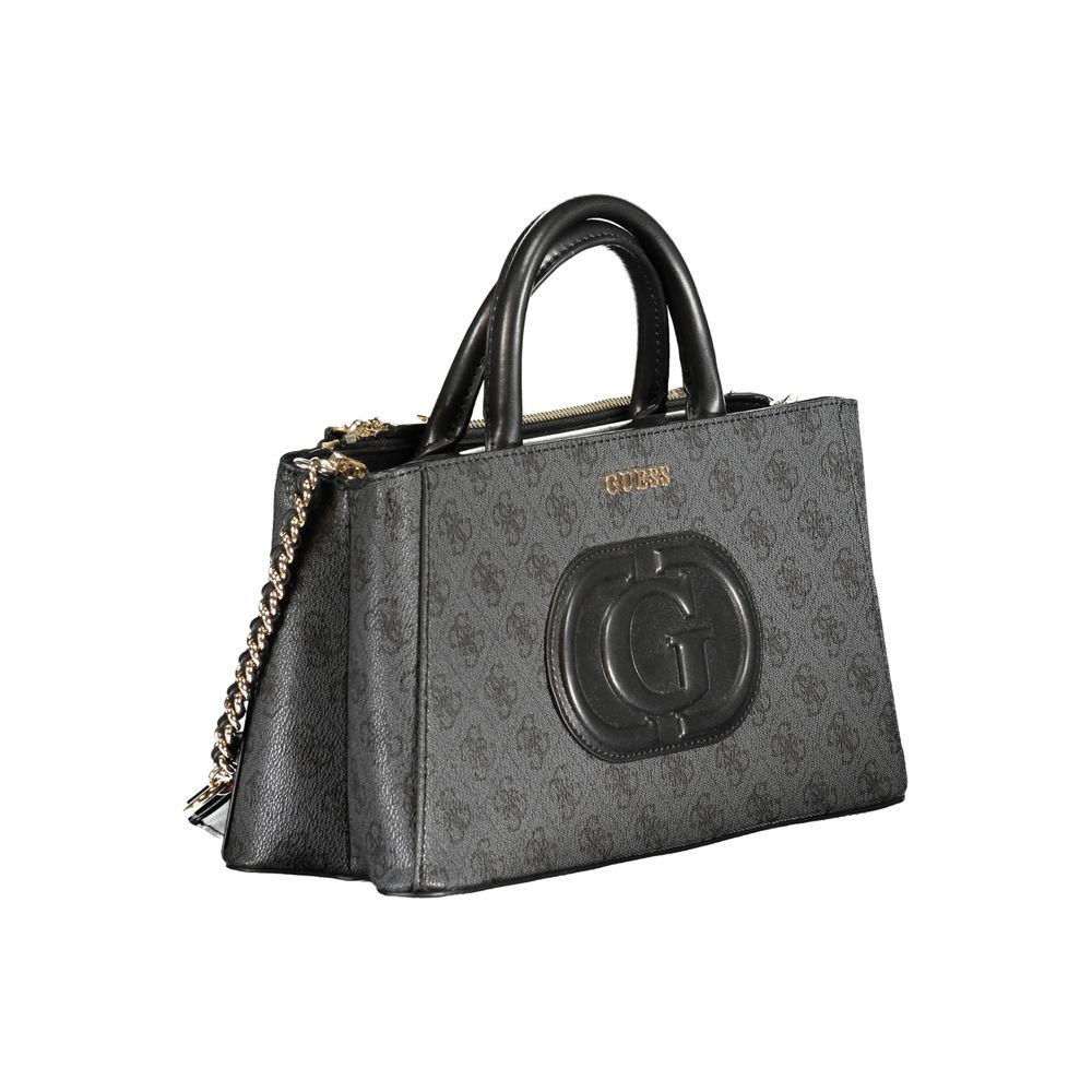 Gray Polyethylene Handbag - GLAMHUB BOUTIQUE 