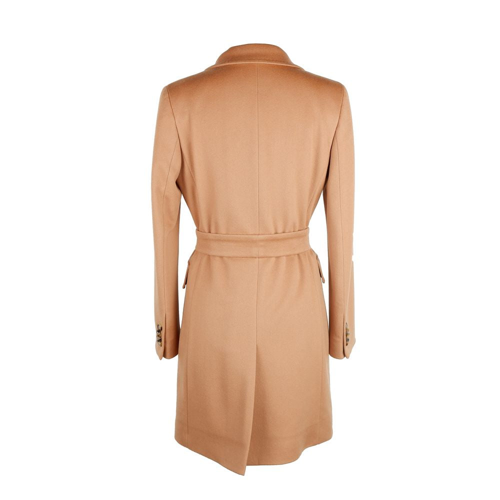 Beige Cashmere Jackets & Coat - GlamHub Luxury and Icon Brand Clothing