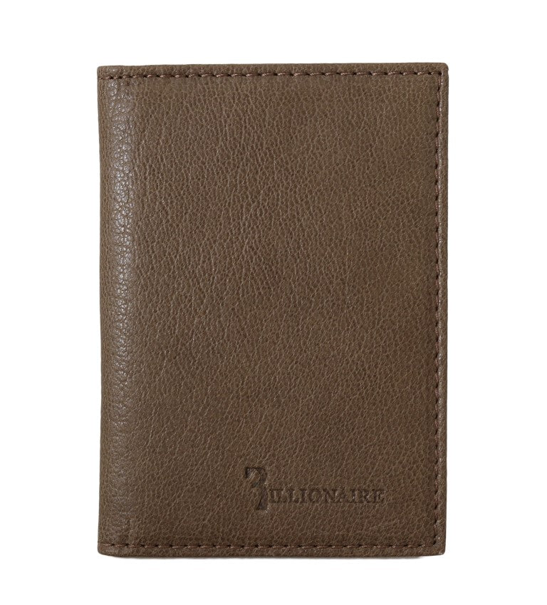 Elegant Leather Men's Wallet in Brown - GLAMHUB BOUTIQUE 