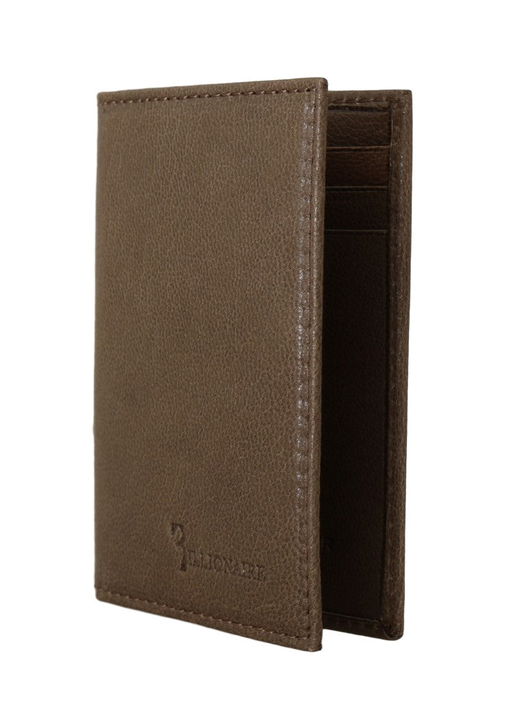 Elegant Leather Men's Wallet in Brown - GLAMHUB BOUTIQUE 