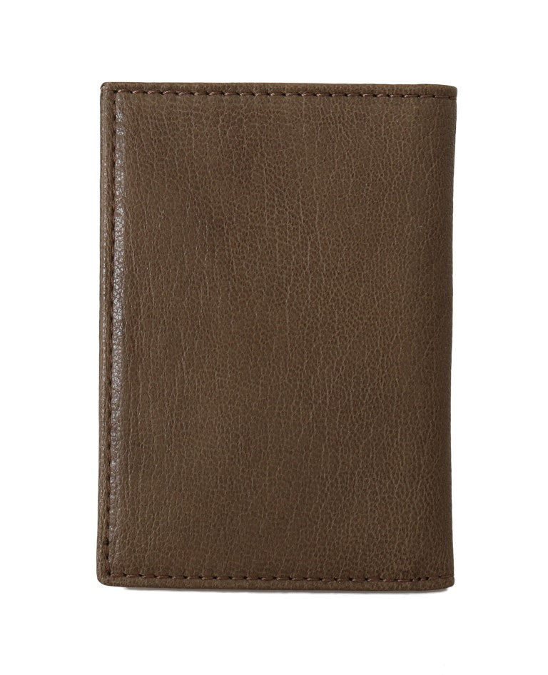 Elegant Leather Men's Wallet in Brown - GLAMHUB BOUTIQUE 