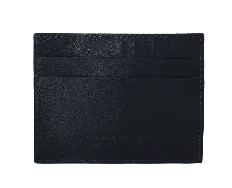 Opulent Blue Leather Men's Wallet - GLAMHUB BOUTIQUE 