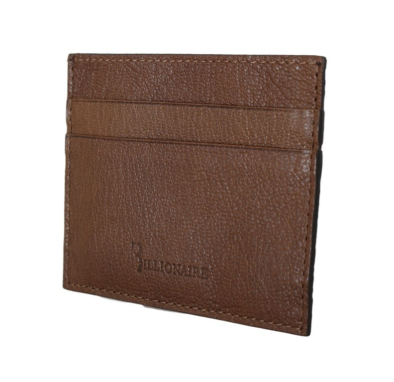 Elegant Leather Men's Wallet in Brown - GLAMHUB BOUTIQUE 