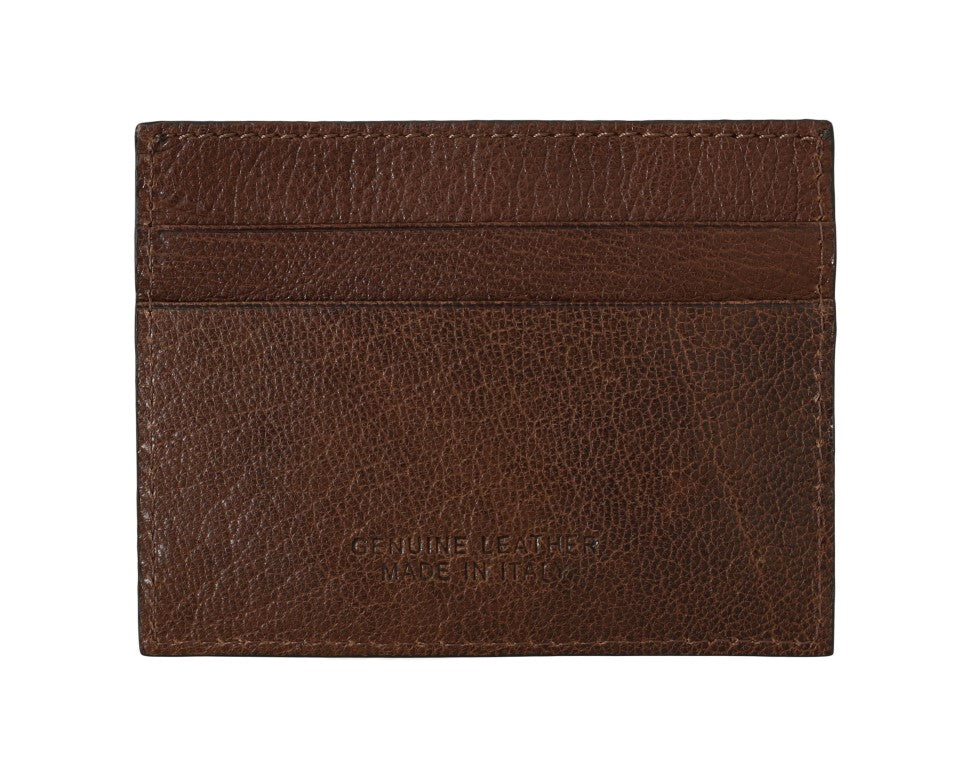 Elegant Leather Men's Wallet in Brown - GLAMHUB BOUTIQUE 