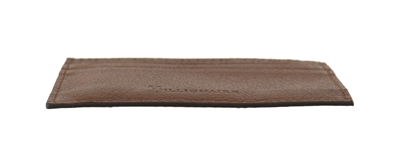 Elegant Leather Men's Wallet in Brown - GLAMHUB BOUTIQUE 