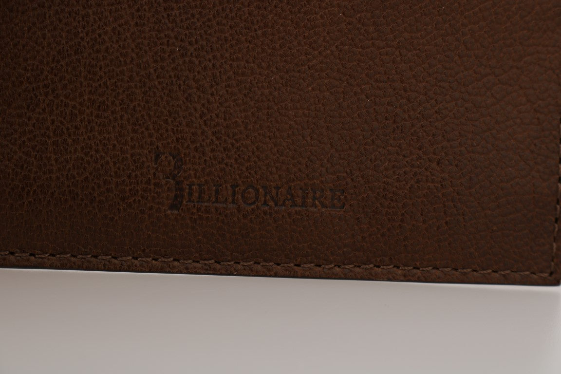 Elegant Leather Men's Wallet in Brown - GLAMHUB BOUTIQUE 