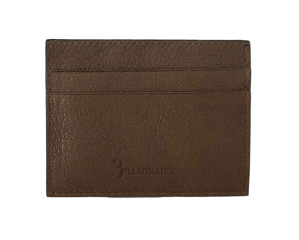 Elegant Turtledove Leather Men's Wallet - GLAMHUB BOUTIQUE 