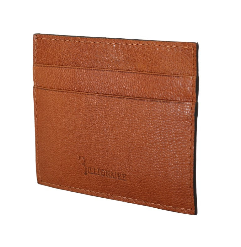 Elegant Men's Leather Wallet in Brown - GLAMHUB BOUTIQUE 