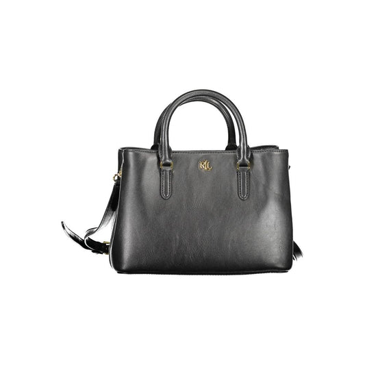 Black Leather Handbag - GLAMHUB BOUTIQUE 