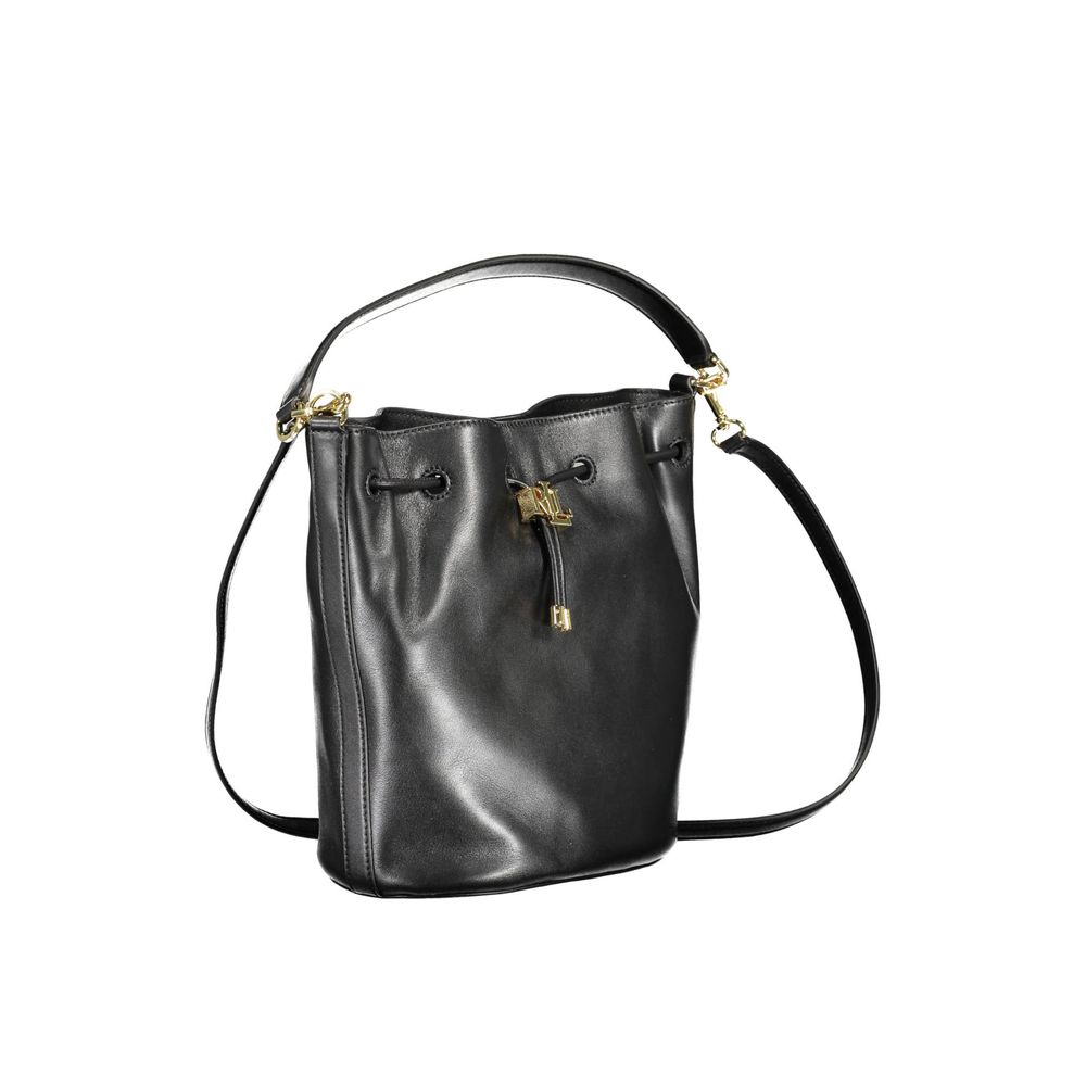 Black Leather Handbag - GLAMHUB BOUTIQUE 