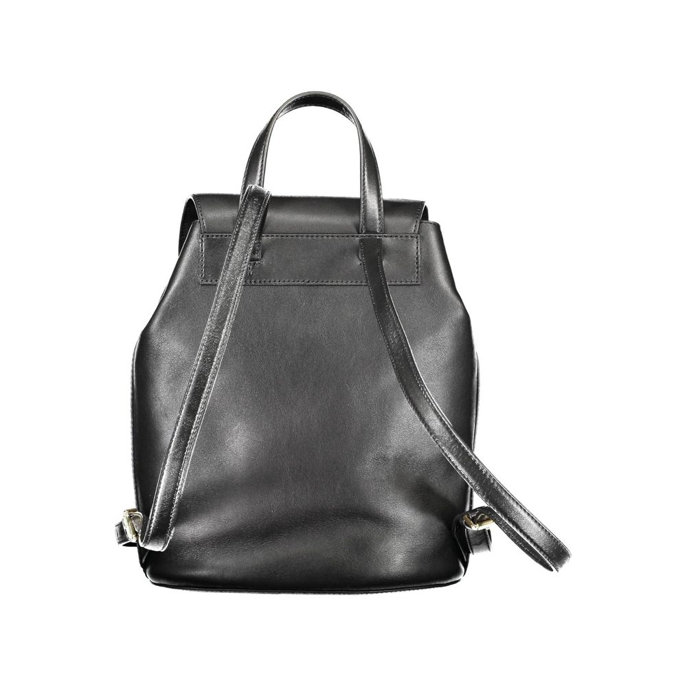 Black Leather Backpack - GLAMHUB BOUTIQUE 