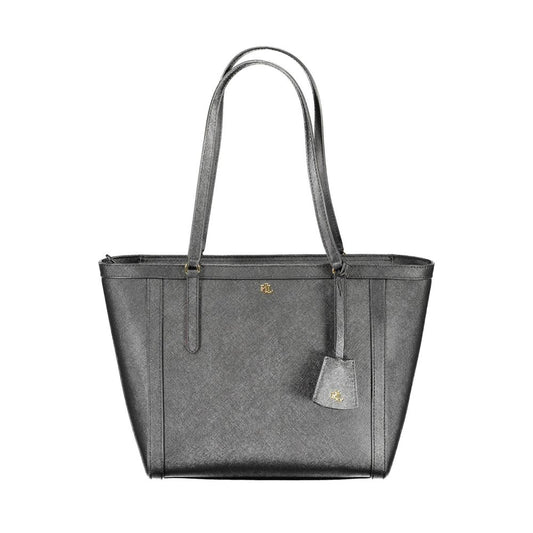 Black Leather Handbag - GLAMHUB BOUTIQUE 