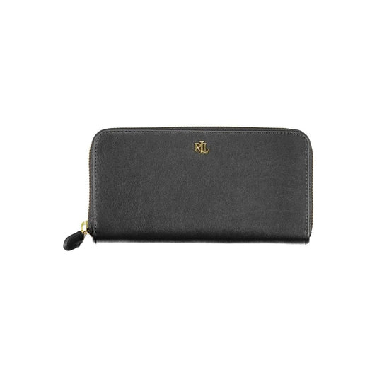 Black Leather Wallet - GLAMHUB BOUTIQUE 