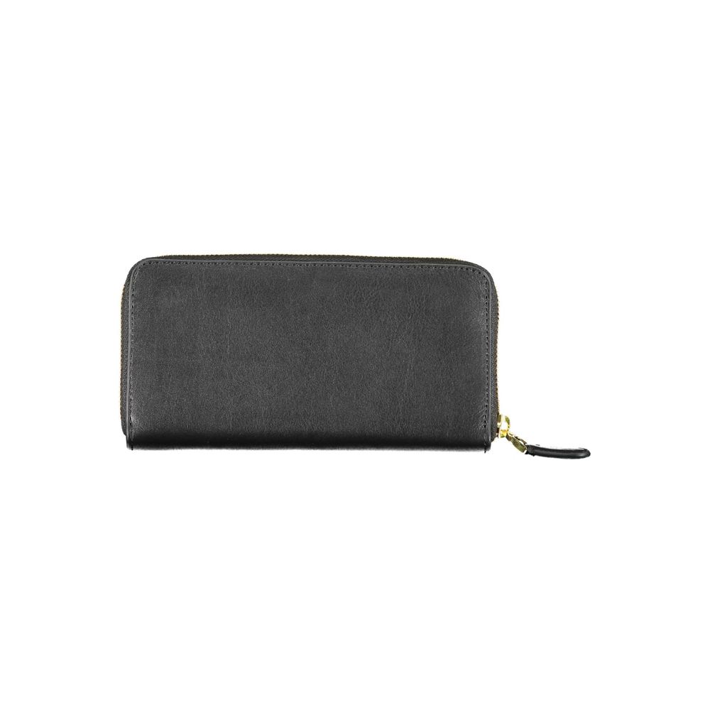 Black Leather Wallet - GLAMHUB BOUTIQUE 