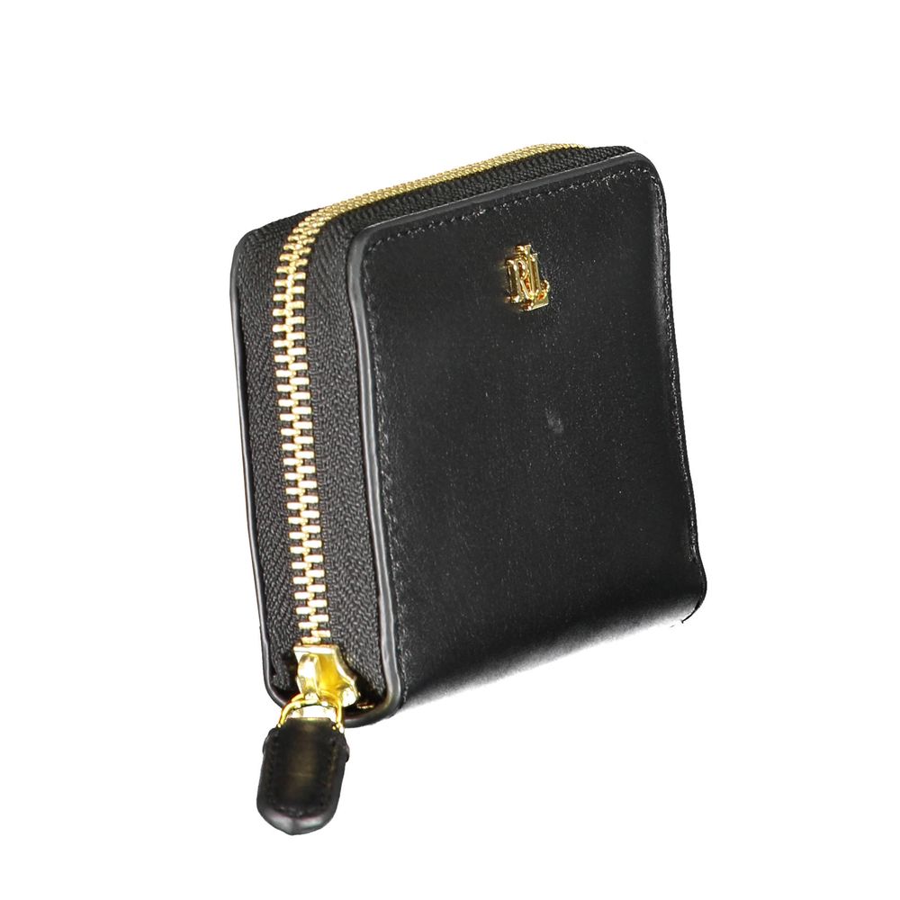 Black Leather Wallet - GLAMHUB BOUTIQUE 