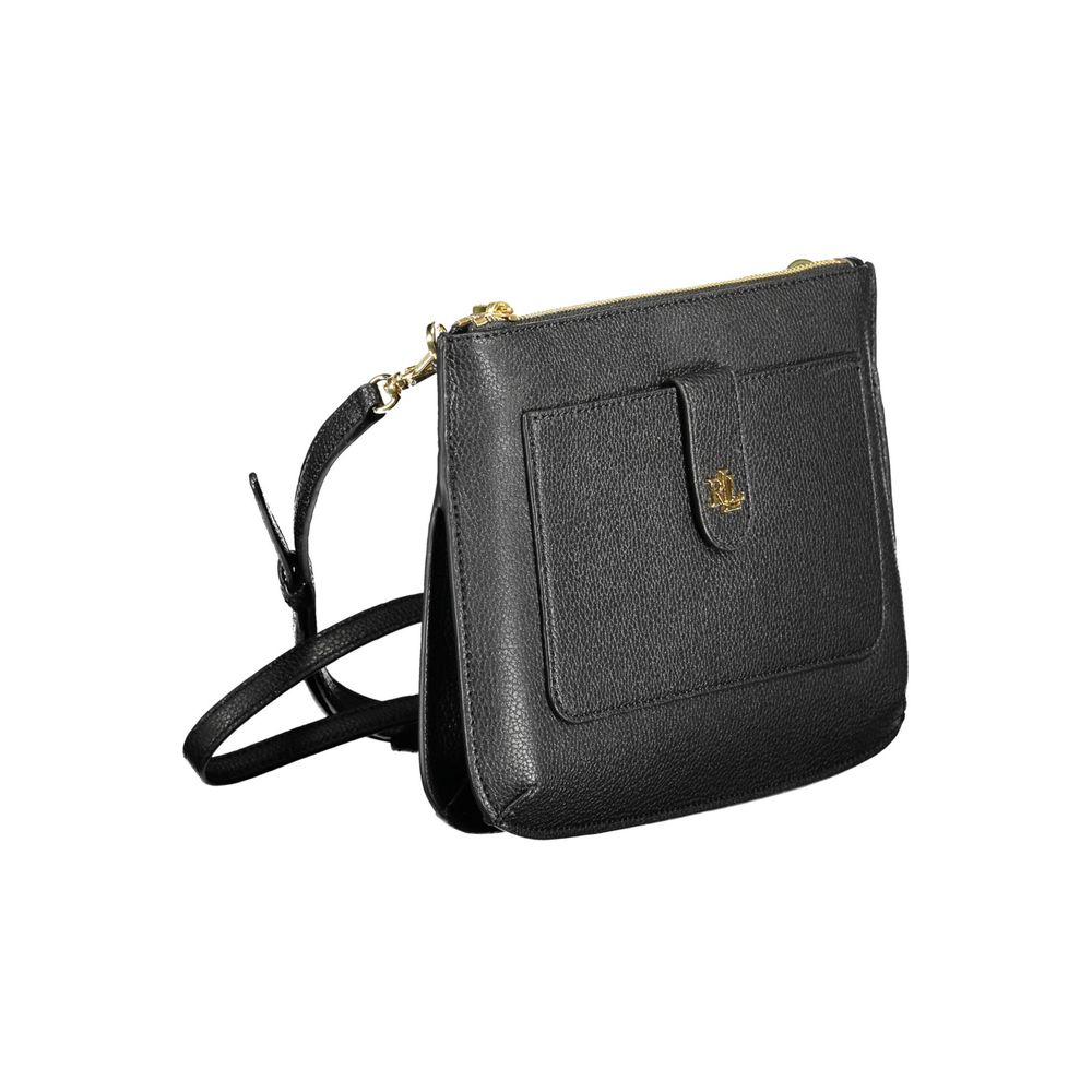 Black Leather Handbag - GLAMHUB BOUTIQUE 