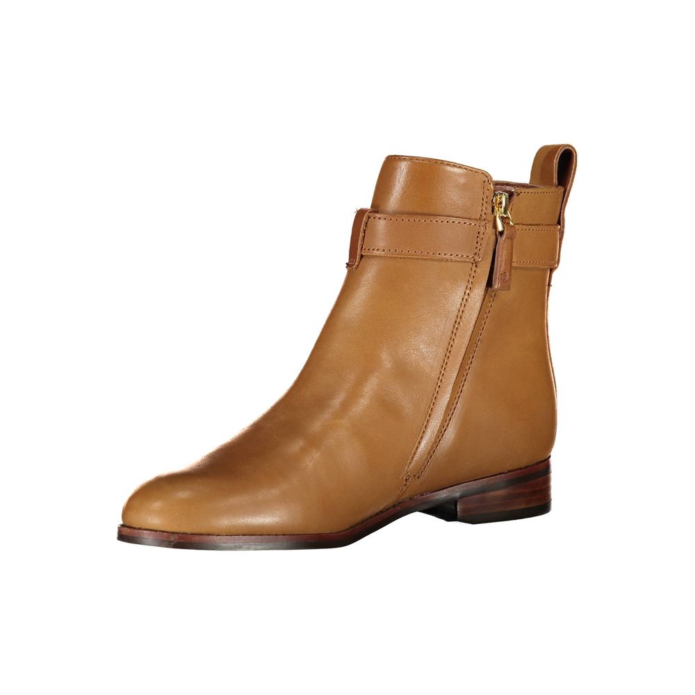 Brown Polyester Boot - GLAMHUB BOUTIQUE 