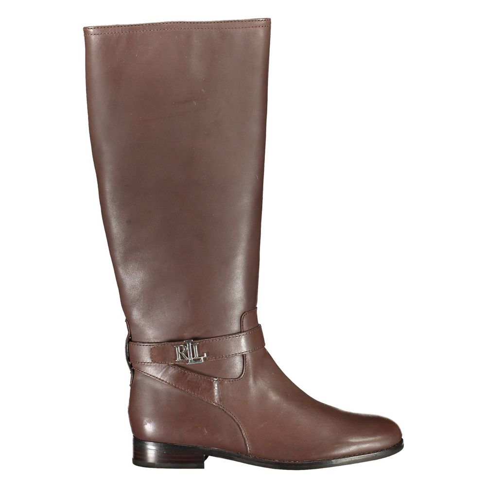 Brown Leather Boot - GLAMHUB BOUTIQUE 