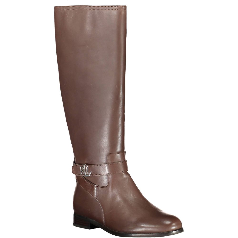 Brown Leather Boot - GLAMHUB BOUTIQUE 