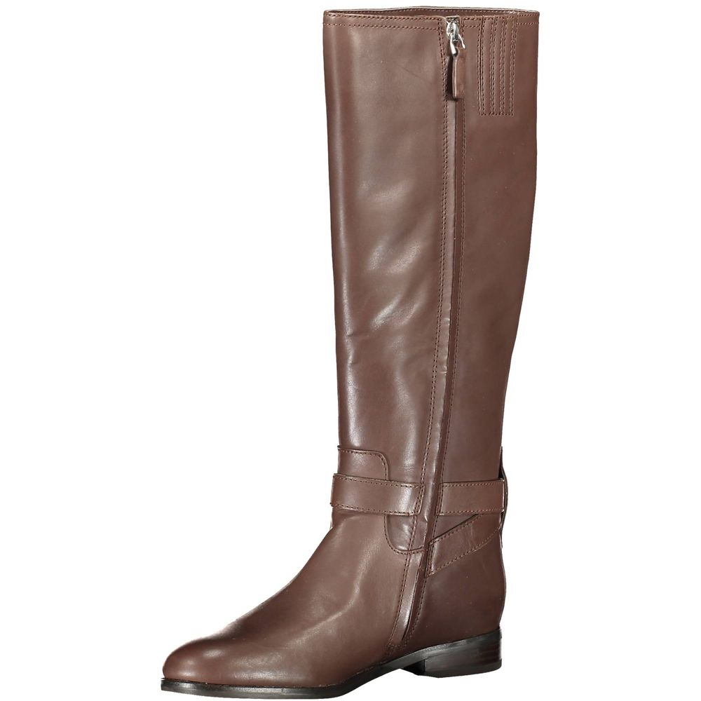 Brown Leather Boot - GLAMHUB BOUTIQUE 