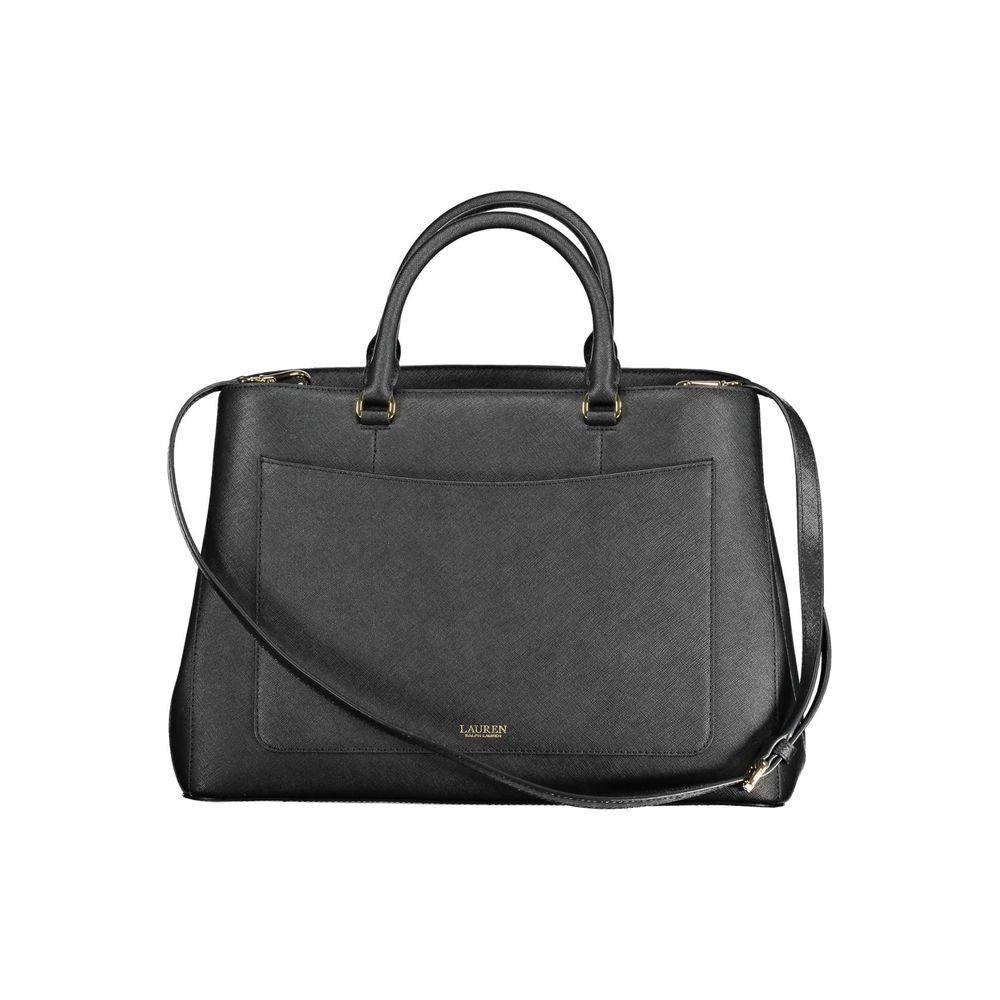 Ralph Lauren Black Leather Handbag