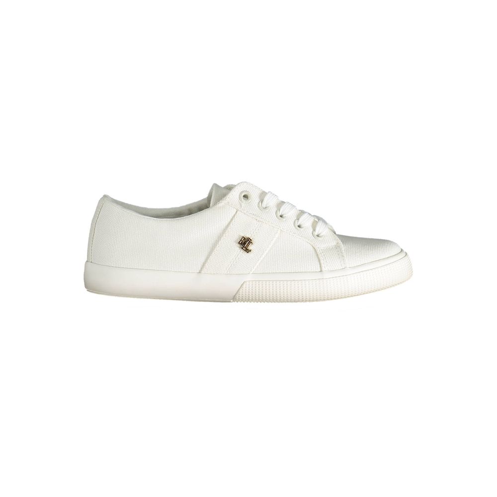 White Cotton Sneaker - GLAMHUB BOUTIQUE 