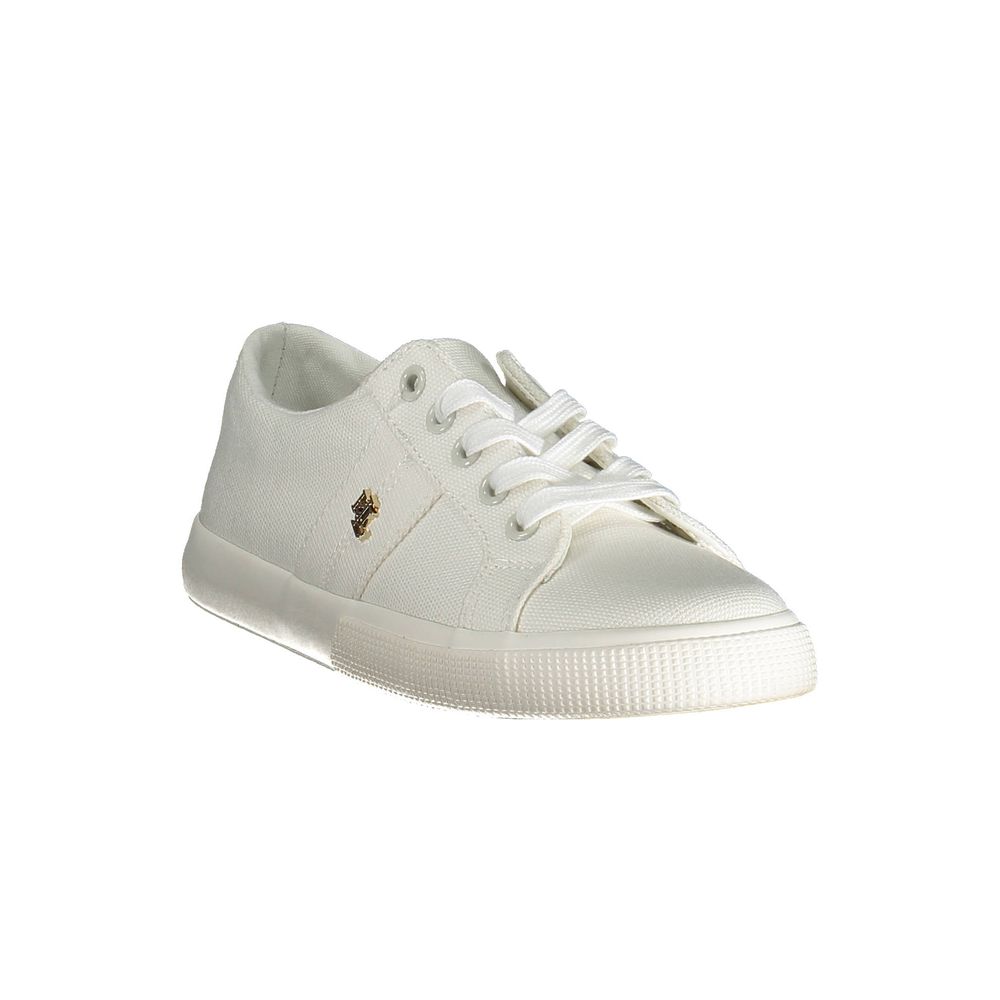 White Cotton Sneaker - GLAMHUB BOUTIQUE 