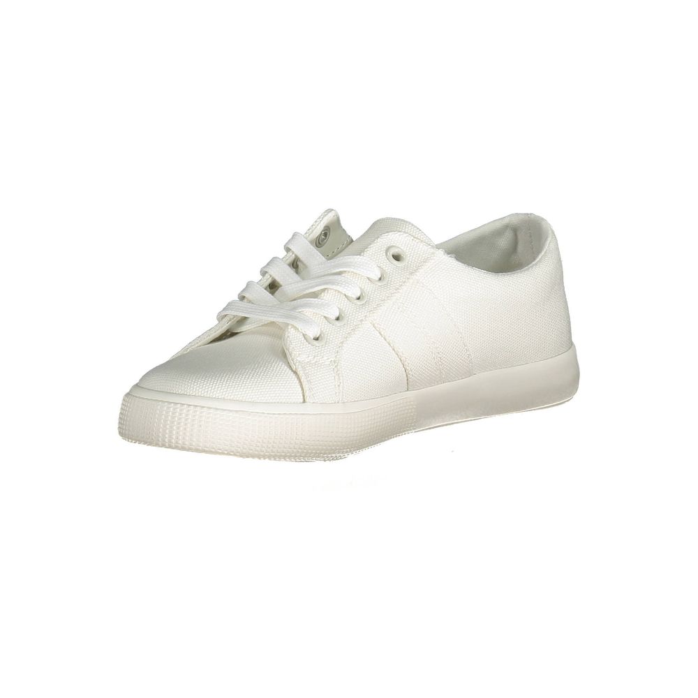 White Cotton Sneaker - GLAMHUB BOUTIQUE 