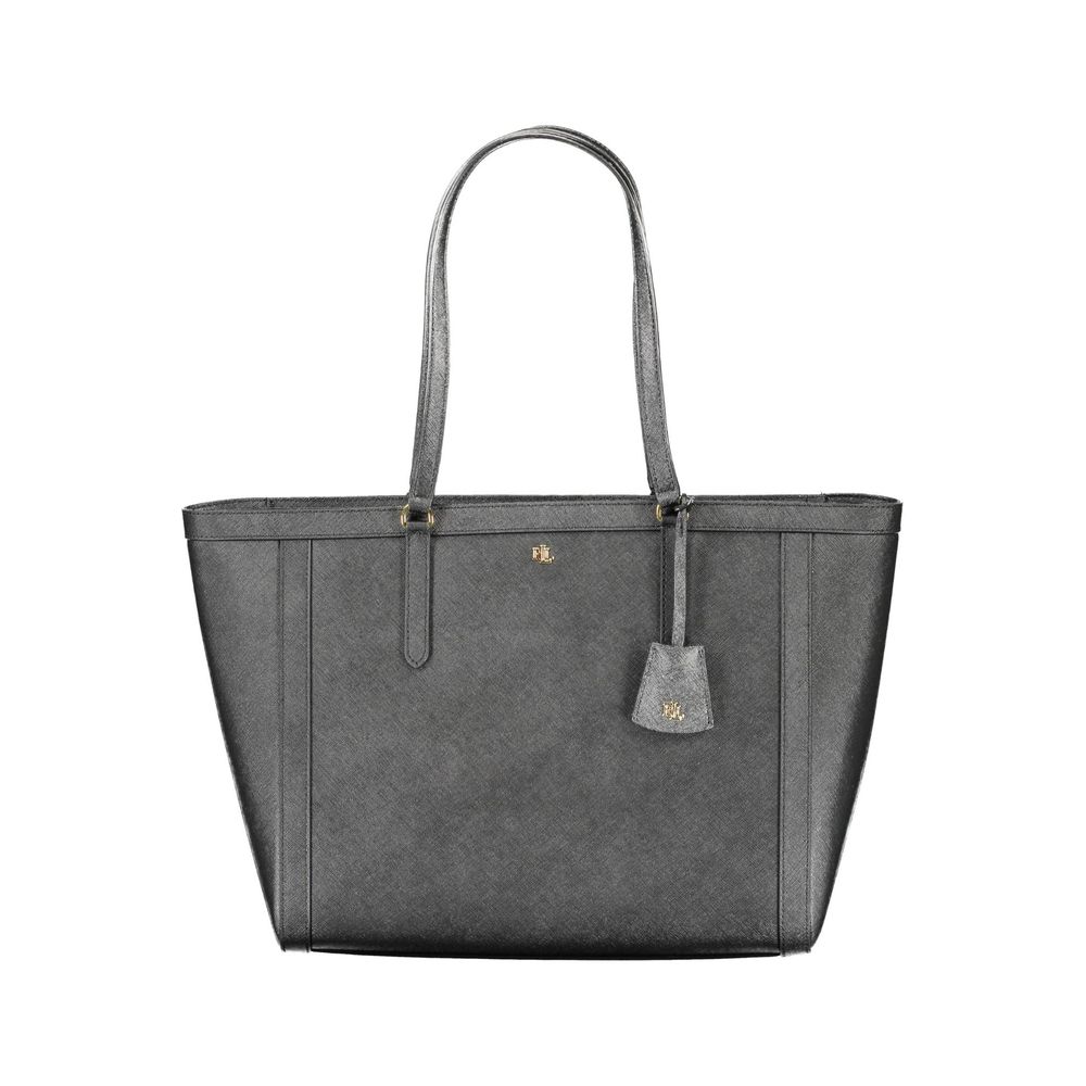 Black Leather Handbag - GLAMHUB BOUTIQUE 