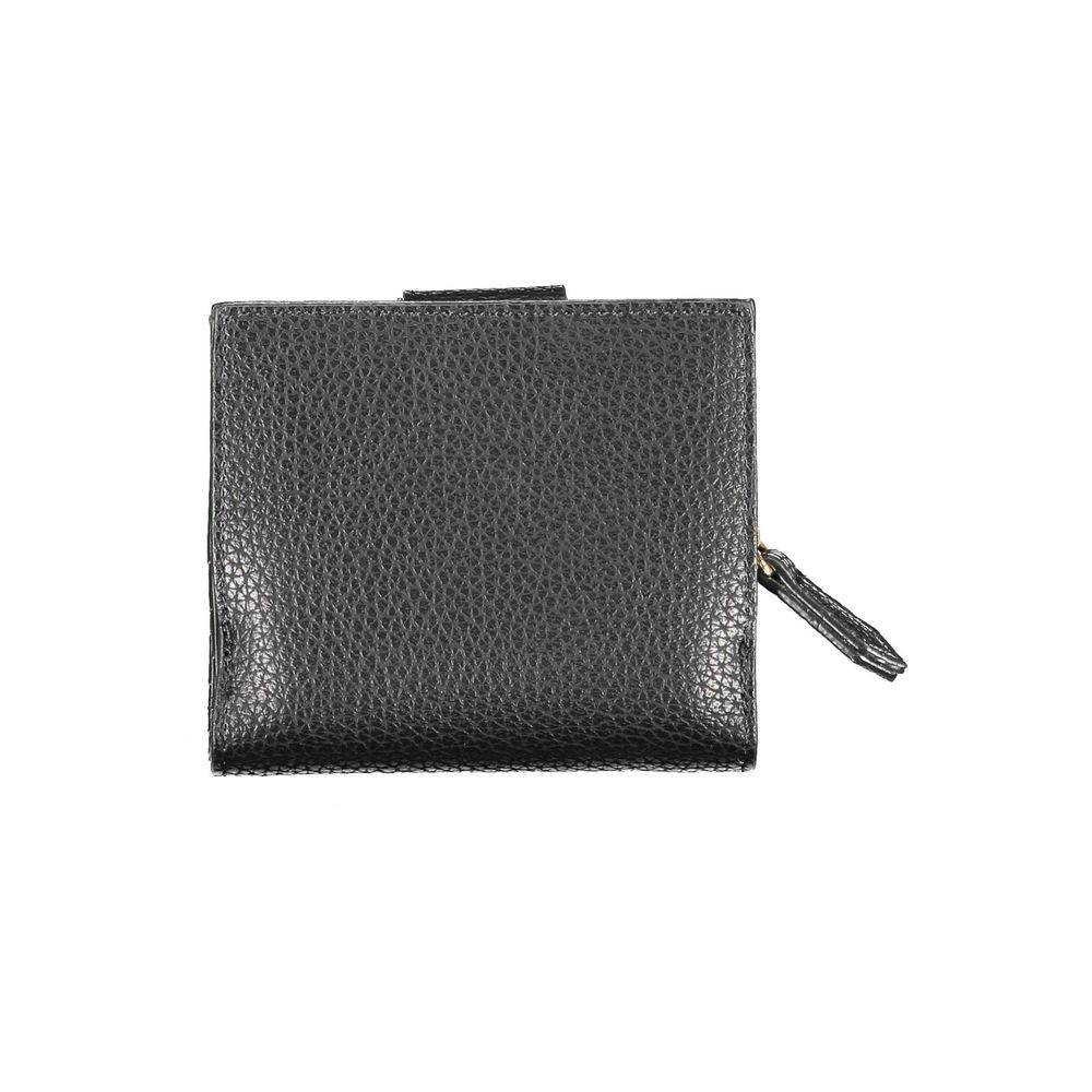 Black Polyethylene Wallet - GlamHub Luxury and Icon Brand Clothing