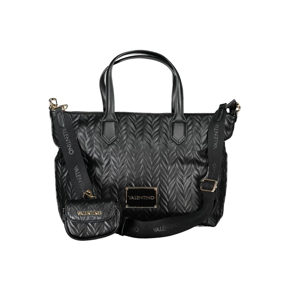 Black Polyethylene Handbag - GlamHub Luxury and Icon Brand Clothing