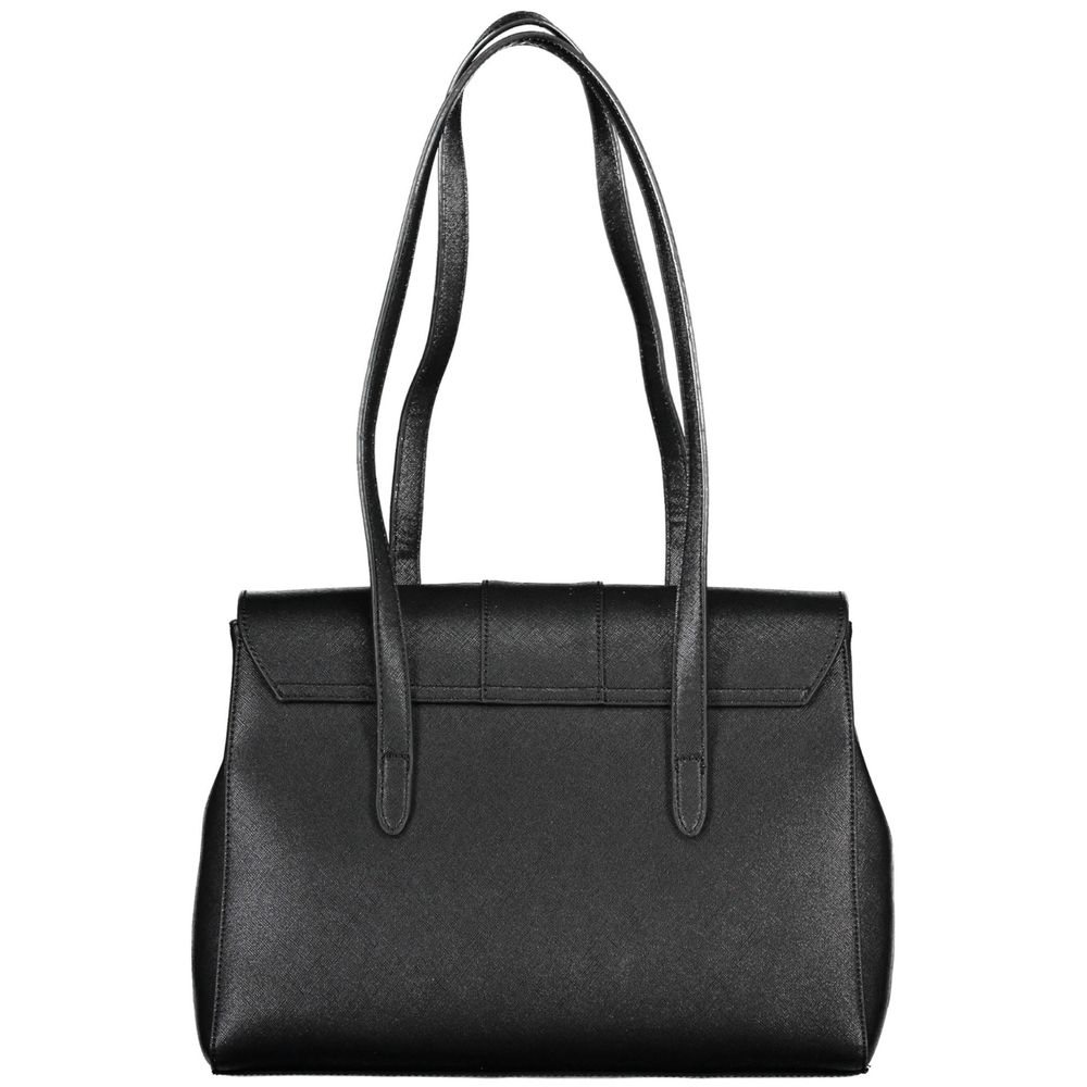 Black Polyethylene Handbag - GlamHub Luxury and Icon Brand Clothing