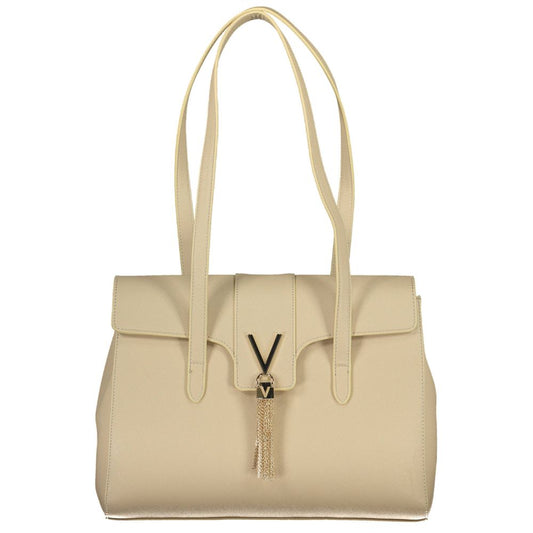 Beige Polyethylene Handbag - GlamHub Luxury and Icon Brand Clothing