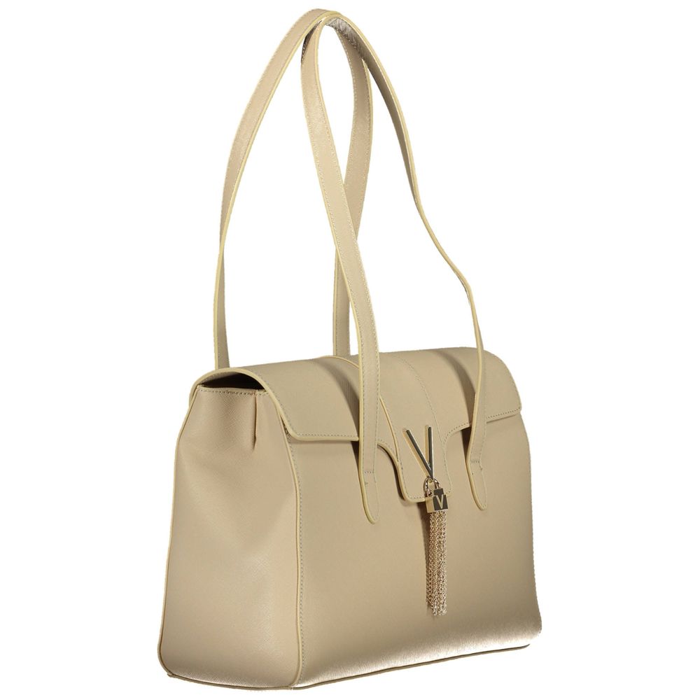 Beige Polyethylene Handbag - GlamHub Luxury and Icon Brand Clothing