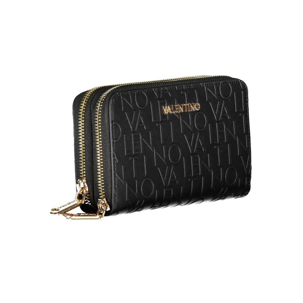 Black Polyethylene Wallet - GlamHub Luxury and Icon Brand Clothing