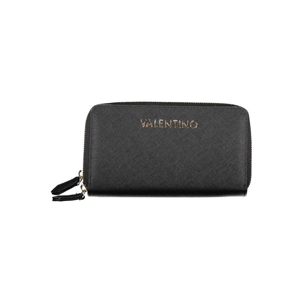 Black Polyethylene Wallet - GlamHub Luxury and Icon Brand Clothing