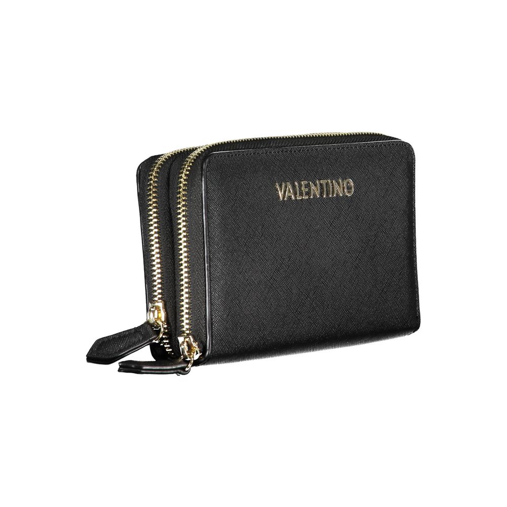 Black Polyethylene Wallet - GlamHub Luxury and Icon Brand Clothing