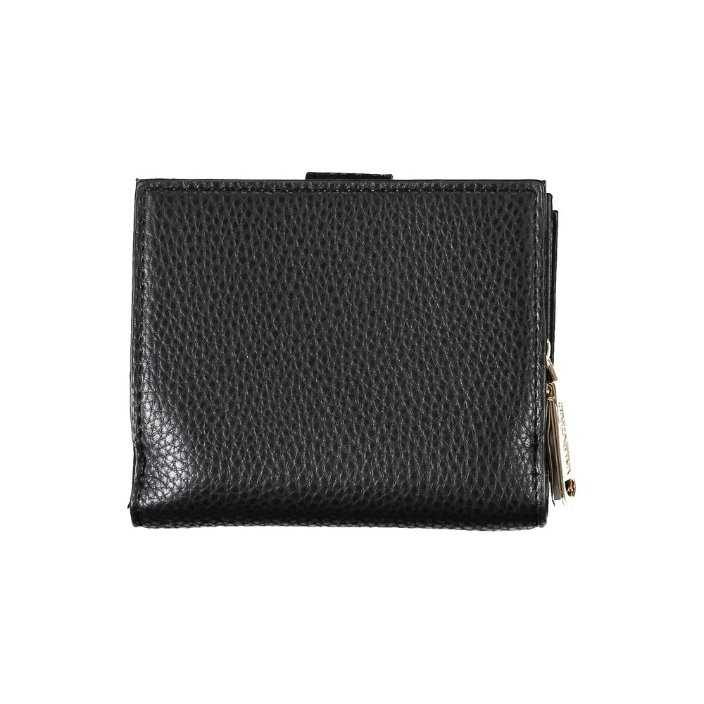 Black Polyethylene Wallet - GlamHub Luxury and Icon Brand Clothing