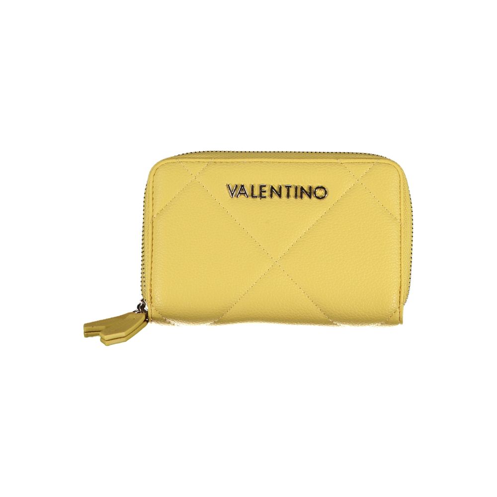 Yellow Polyethylene Wallet - GlamHub Luxury and Icon Brand Clothing