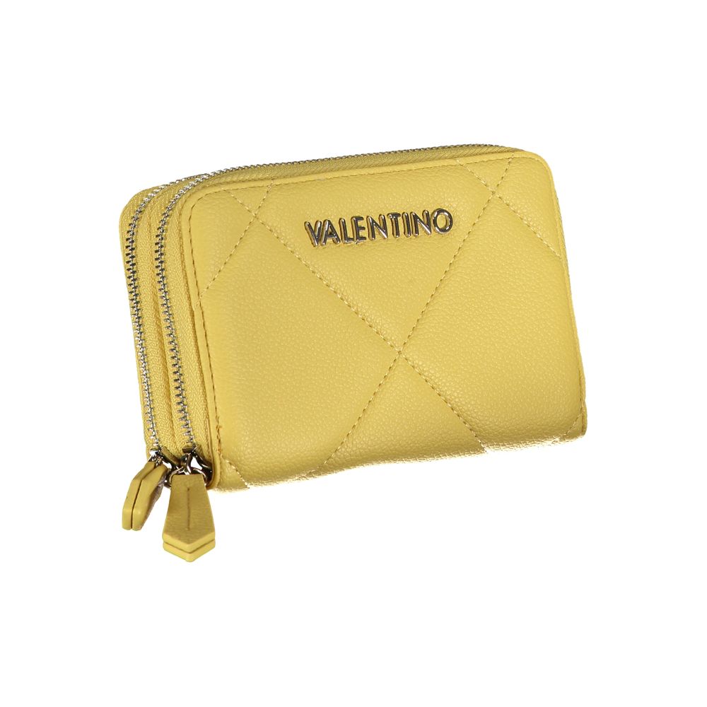 Yellow Polyethylene Wallet - GlamHub Luxury and Icon Brand Clothing