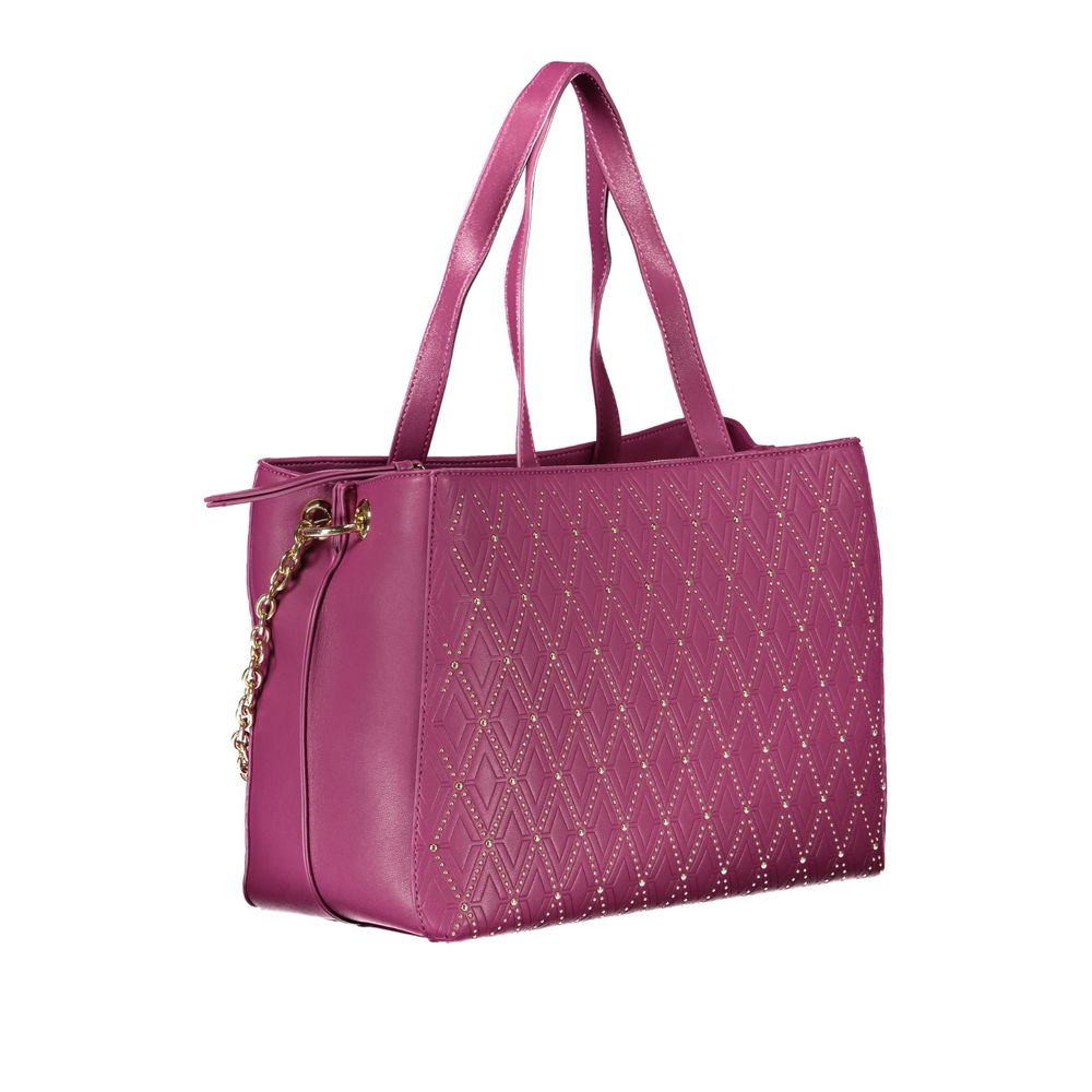 Purple Polyethylene Handbag - GlamHub Luxury and Icon Brand Clothing