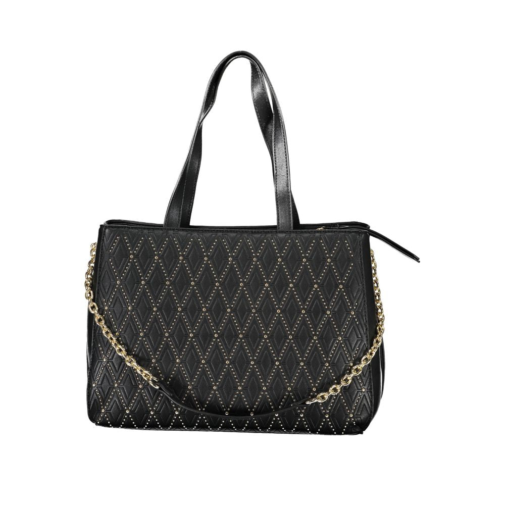 Black Polyethylene Handbag - GlamHub Luxury and Icon Brand Clothing