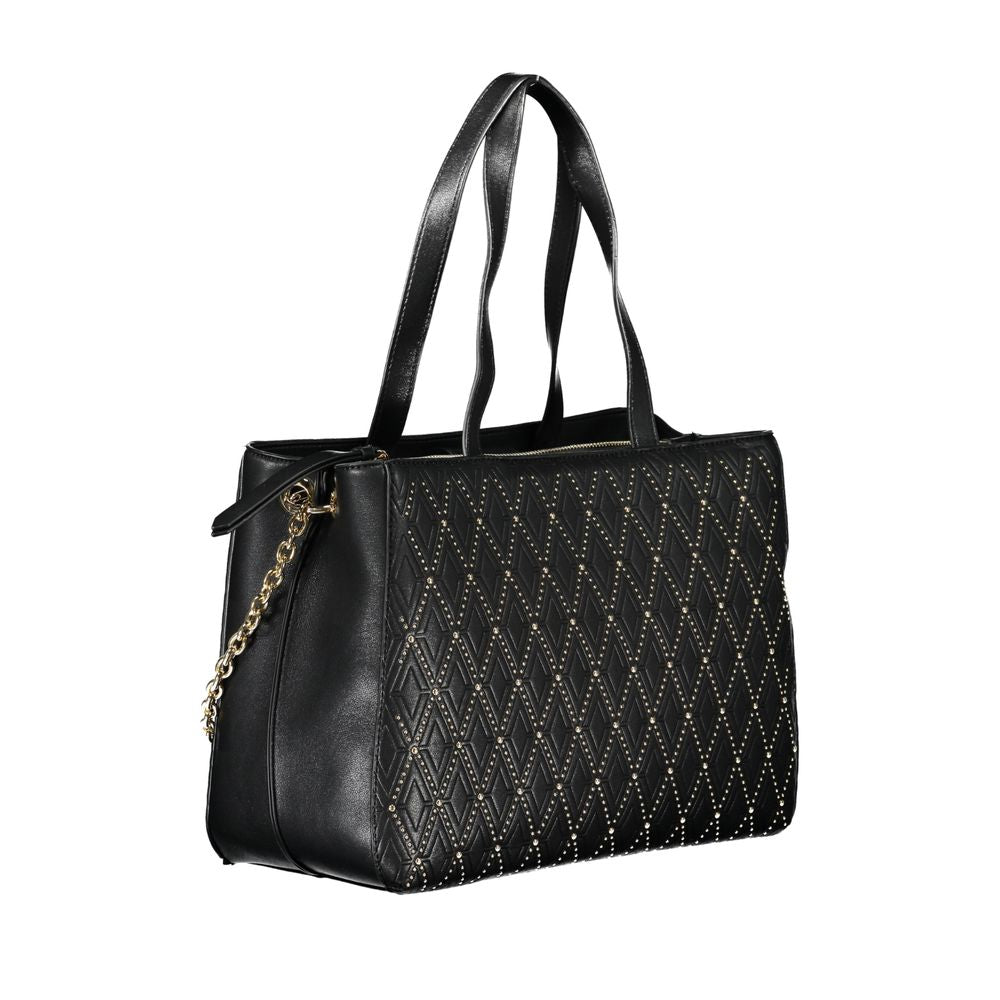 Black Polyethylene Handbag - GlamHub Luxury and Icon Brand Clothing