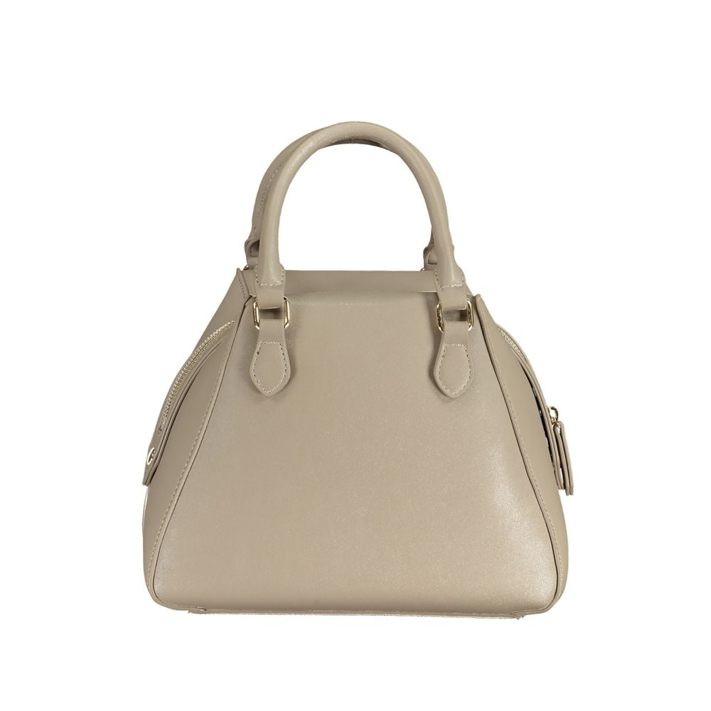 Beige Polyethylene Handbag - GlamHub Luxury and Icon Brand Clothing