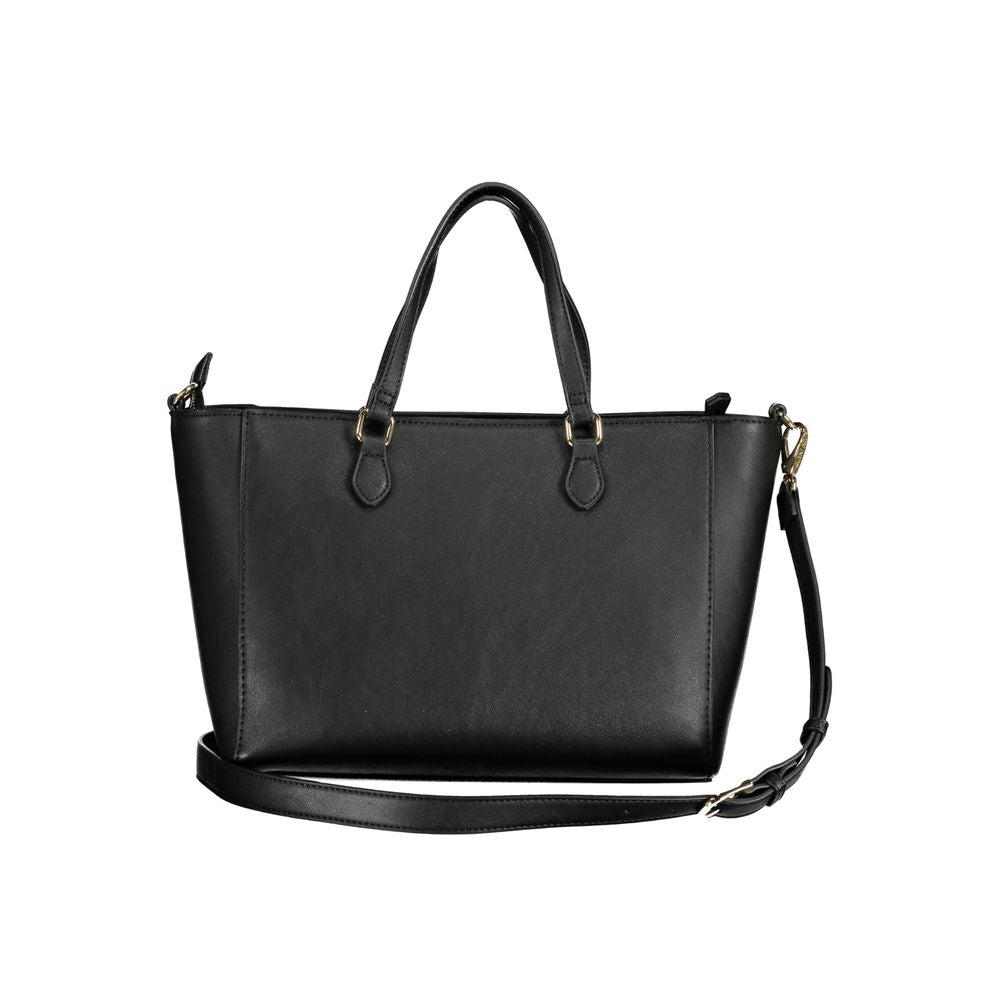 Black Polyethylene Handbag - GlamHub Luxury and Icon Brand Clothing