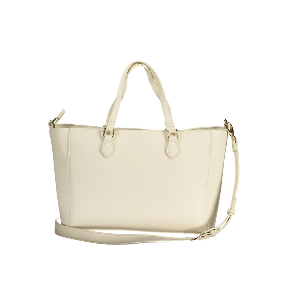 White Polyethylene Handbag - GlamHub Luxury and Icon Brand Clothing